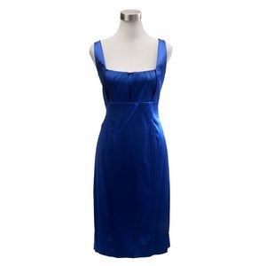 Calvin Klein blue satin dress size 6
